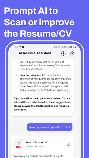 AI Resume Maker - CV Builder ekran görüntüsü