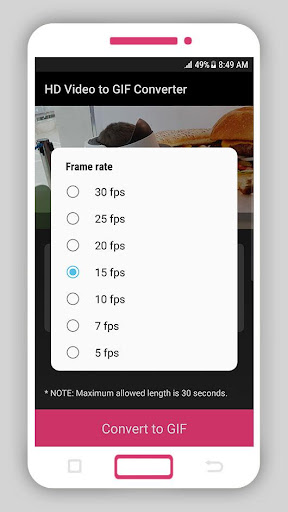 HD Video to GIF Converter ekran görüntüsü