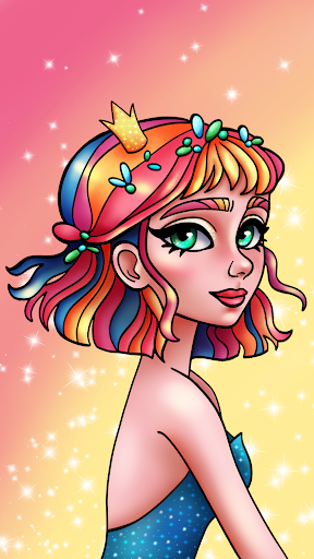 Princess Coloring by Numbers ekran görüntüsü