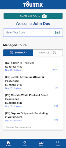 TourTix ekran görüntüsü