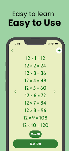 Maths Tables 1 - 100 with Test ekran görüntüsü