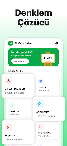 AI Matematik Soru Çözücü ekran görüntüsü