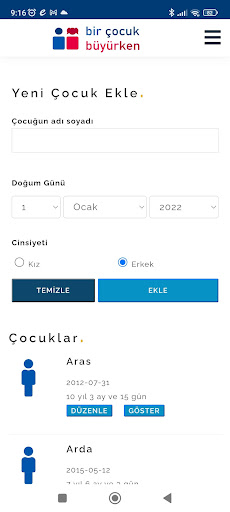 Persentil ekran görüntüsü