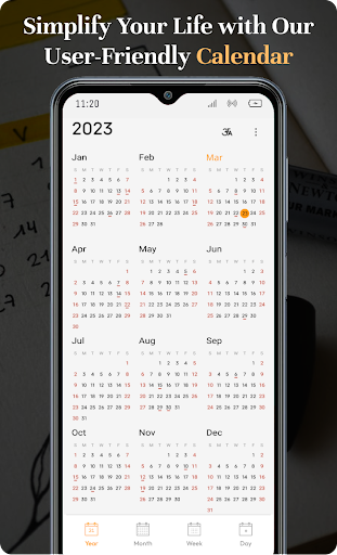 Calendar 2025 ekran görüntüsü