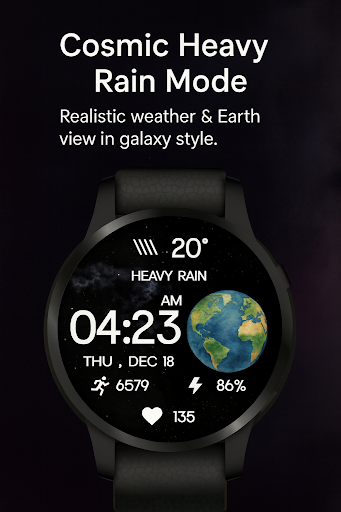 Earth Galaxy WatchFace ekran görüntüsü