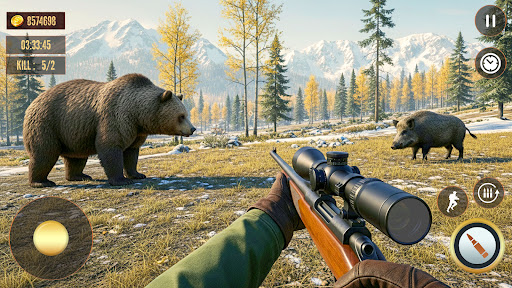 Wild Animal Sniper Shooting 3D ekran görüntüsü