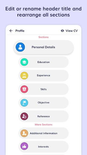 CV Maker, Resume Builder - PDF ekran görüntüsü