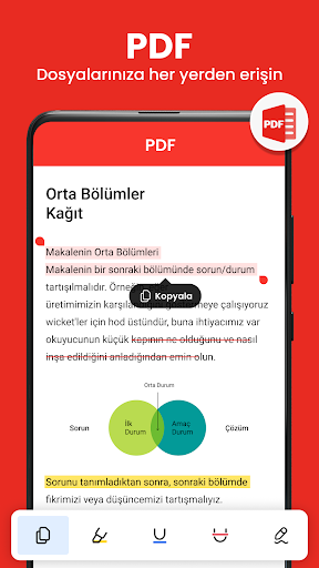 Tüm Belge Görüntüleyici, PDF ekran görüntüsü