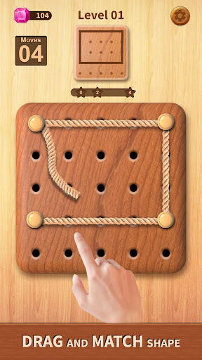 Rope Puzzle: Wooden Rope Games ekran görüntüsü