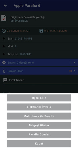 E-İçişleri ekran görüntüsü