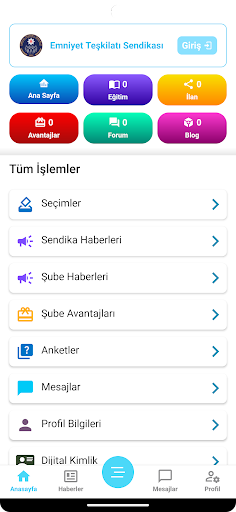 Emniyet Teşkilatı Sendikası ekran görüntüsü