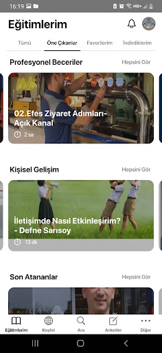 Efes Satış Akademisi ekran görüntüsü