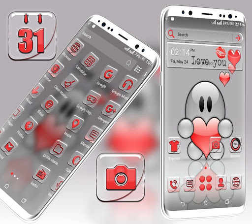 Cute Love You Launcher Theme ekran görüntüsü