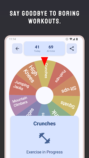 Workout Randomizer - ExerSpin ekran görüntüsü