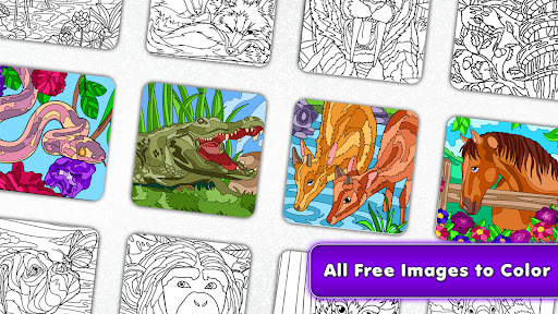 Animals Color by Number Book ekran görüntüsü