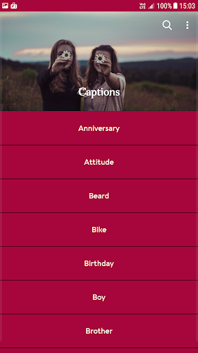 Captions for photos ekran görüntüsü
