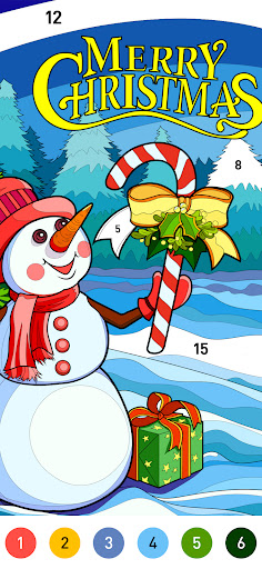 Christmas Winter Coloring Book ekran görüntüsü