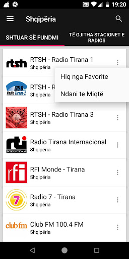 Albanian Radio Stations ekran görüntüsü