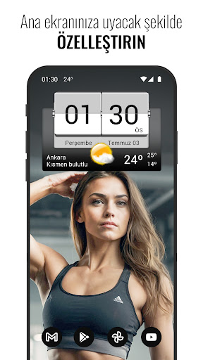 3D Flip Clock & Weather Pro ekran görüntüsü