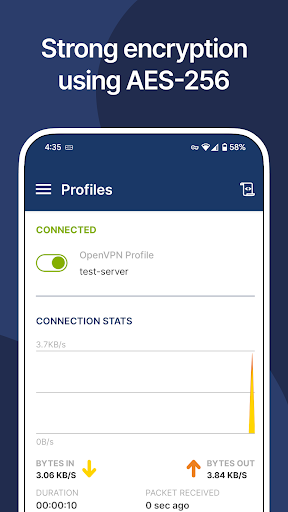 OpenVPN Connect ekran görüntüsü