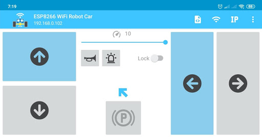 ESP8266 WiFi Robot Car ekran görüntüsü