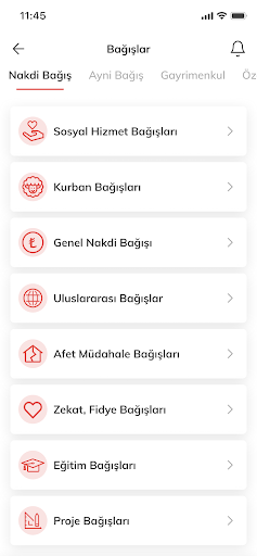 Türk Kızılay Mobil ekran görüntüsü