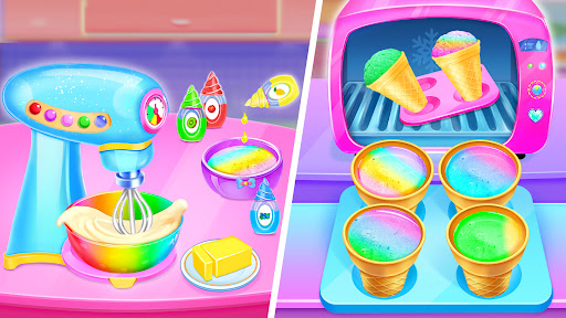 Ice Cream Cone-Ice Cream Games ekran görüntüsü