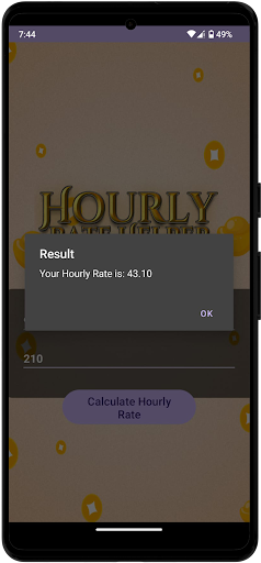 Hourly Rate Helper ekran görüntüsü