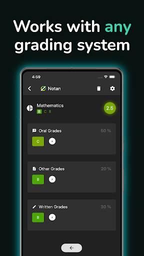 Notan: Grade Calculator ekran görüntüsü