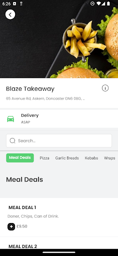 Blaze Takeaway ekran görüntüsü