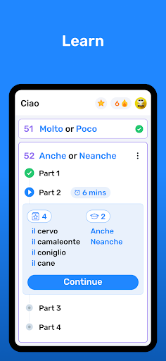 Wlingua - Learn Italian ekran görüntüsü