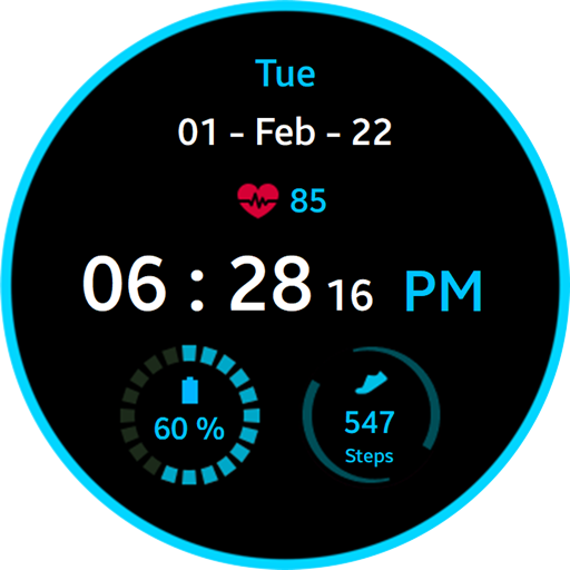 Blue Ring Watch Face