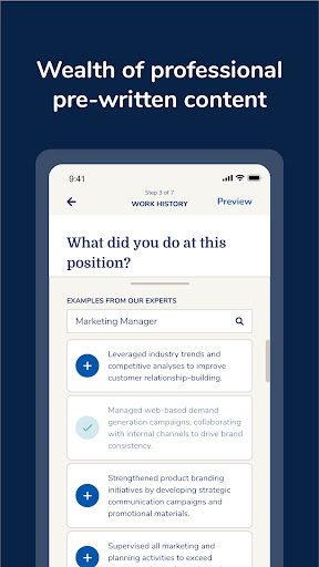 MyPerfectCV: Resume CV Builder ekran görüntüsü