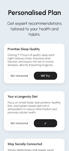 Longevity Compass: Live longer ekran görüntüsü