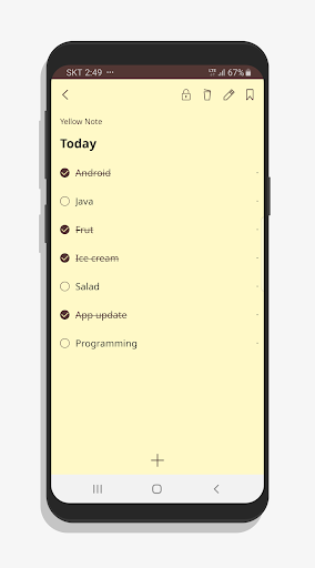 YellowNote Not Defteri ekran görüntüsü