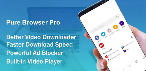 Pure Browser Pro-Ad Blocker ekran görüntüsü