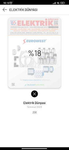 Elektrik Dünyası Dergisi ekran görüntüsü