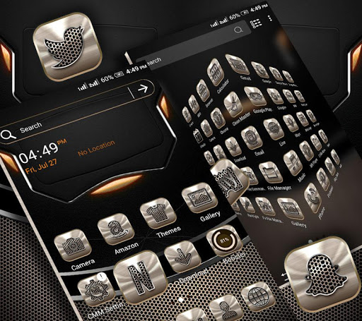 Metalic Launcher Theme ekran görüntüsü