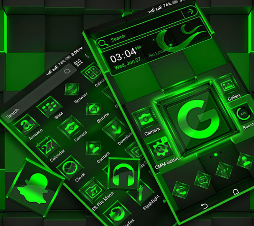 Green Light Launcher Theme ekran görüntüsü