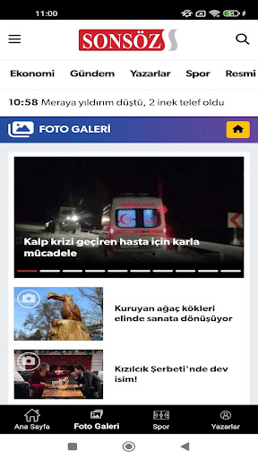 SonSöz Gazetesi ekran görüntüsü