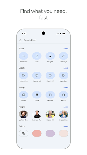 Google Keep - Not ve listeler ekran görüntüsü