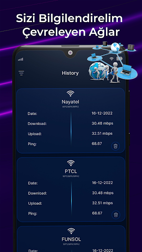 Internet hız testi - SpeedTest ekran görüntüsü
