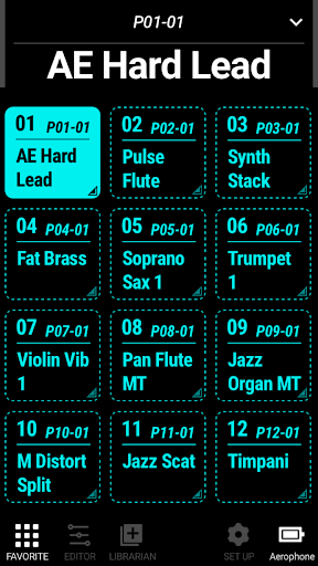 Aerophone Pro Editor ekran görüntüsü