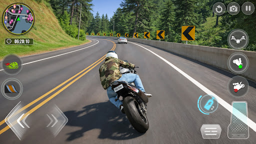 Real Bike Driving Racing Games ekran görüntüsü