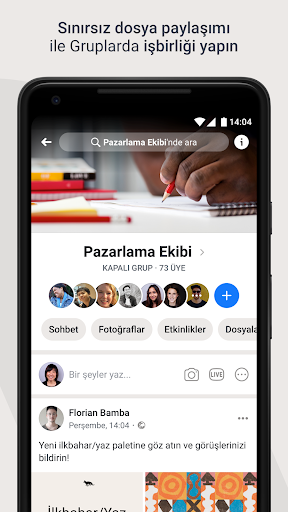 Workplace from Facebook ekran görüntüsü