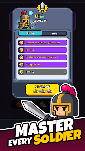 Tiny Warriors Rush: Idle TD ekran görüntüsü