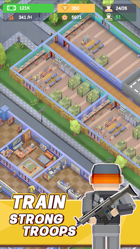 Idle Military School Tycoon 2 ekran görüntüsü