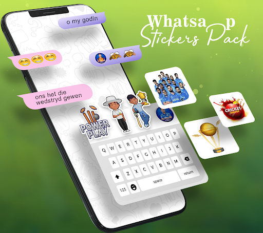 Cricket Stickers for WhtsApp ekran görüntüsü