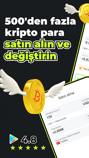 Kripto Borsasi: Bitcoin Al-Sat ekran görüntüsü