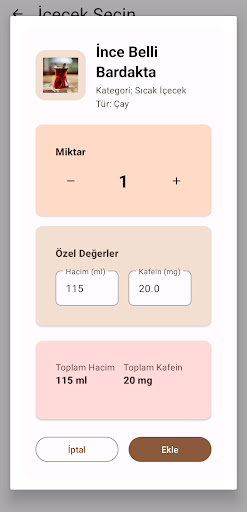 KafeinMetre ekran görüntüsü